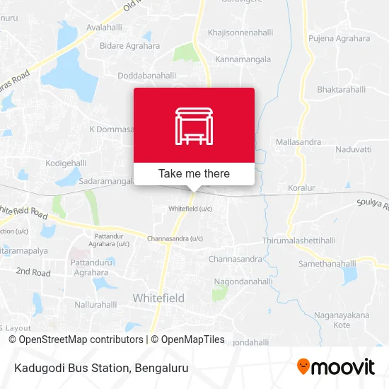 Kadugodi Bus Station map
