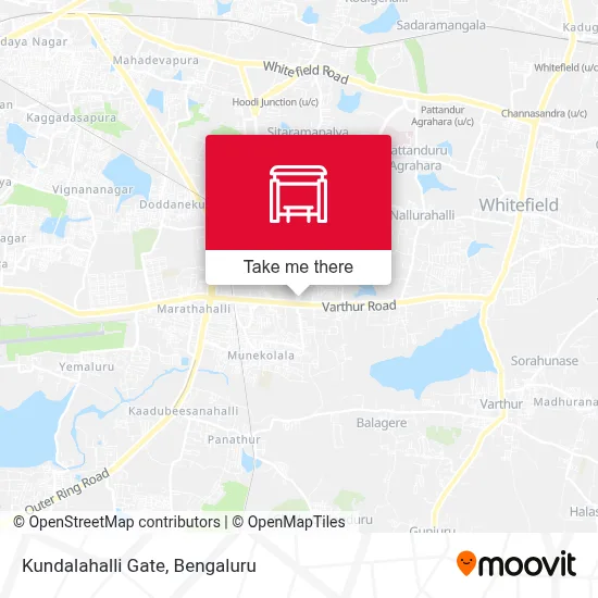Kundalahalli Gate map