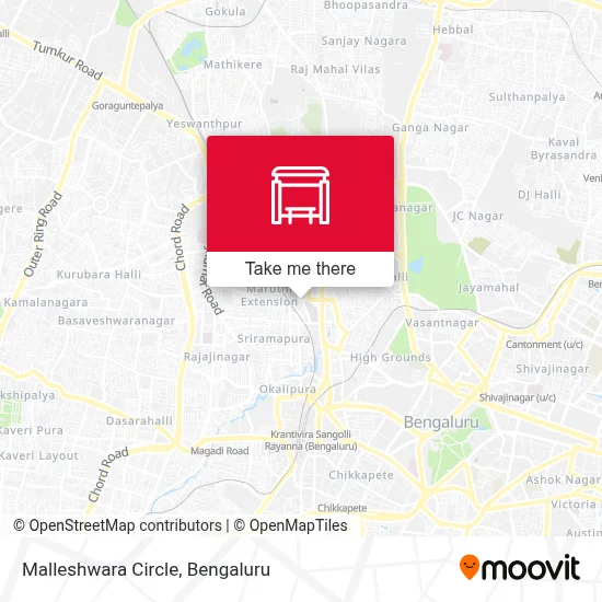 Malleshwara Circle map