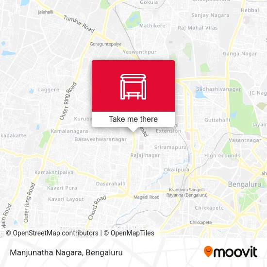 Manjunatha Nagara map