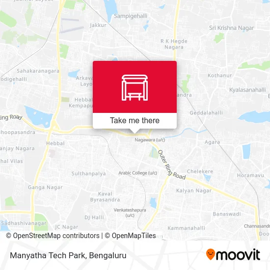 Manyatha Tech Park map