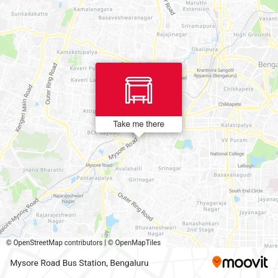 Mysore Road Bus Station map