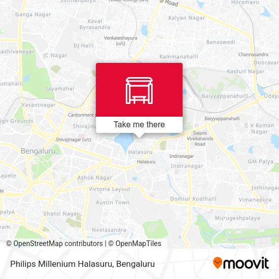 Philips Millenium Halasuru map
