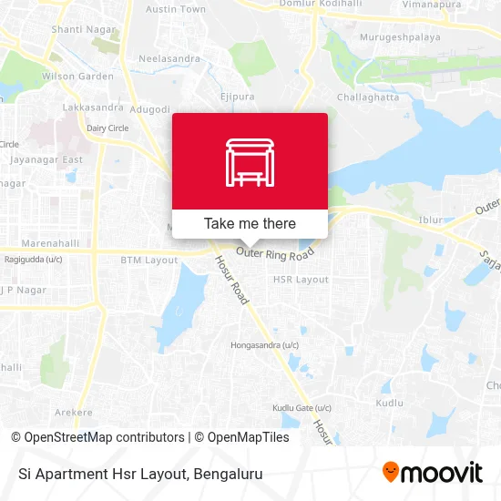 Si Apartment Hsr Layout map