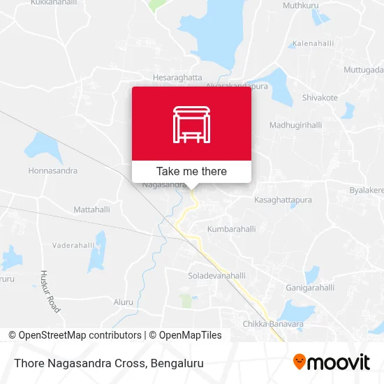Thore Nagasandra Cross map