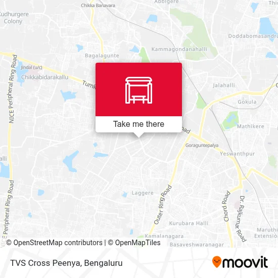 Tvs Cross Peenya map