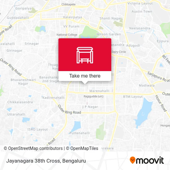 Jayanagara 38th Cross map