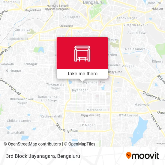 3rd Block Jayanagara map
