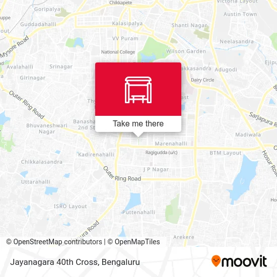 Jayanagara 40th Cross map
