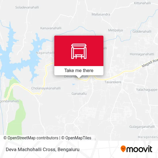 Deva Machohalli Cross map