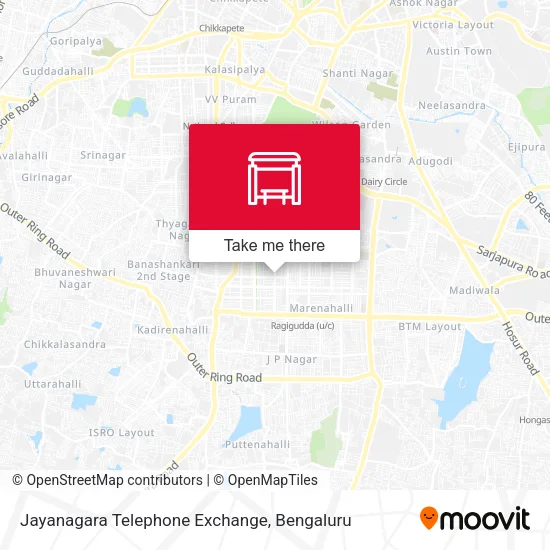 Jayanagara Telephone Exchange map