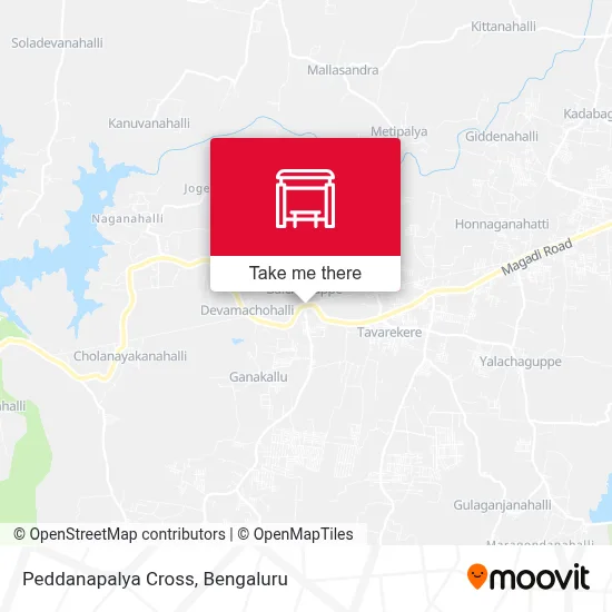Peddanapalya Cross map