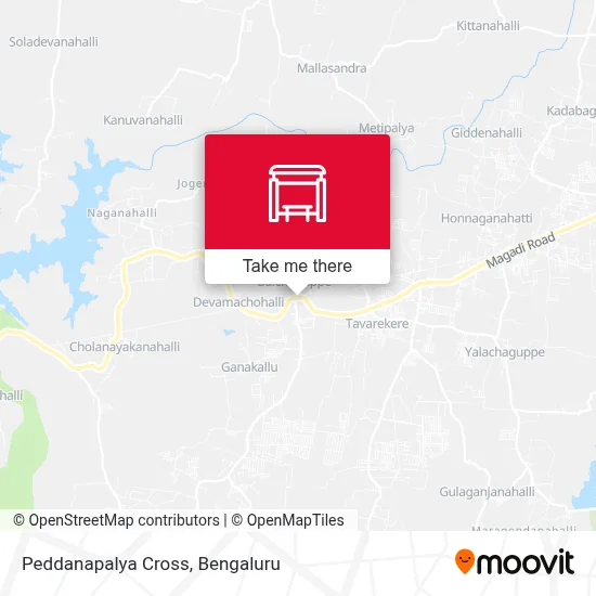 Peddanapalya Cross map