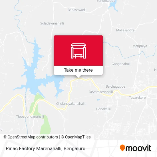 Rinac Factory Marenahalli map