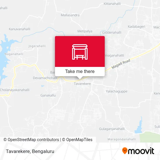 Tavarekere map