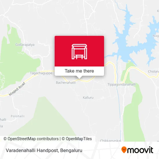 Varadenahalli Handpost map