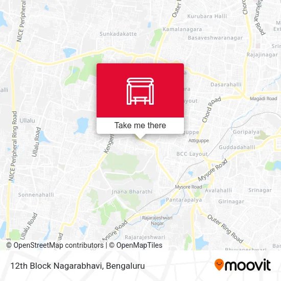 12th Block Nagarabhavi map