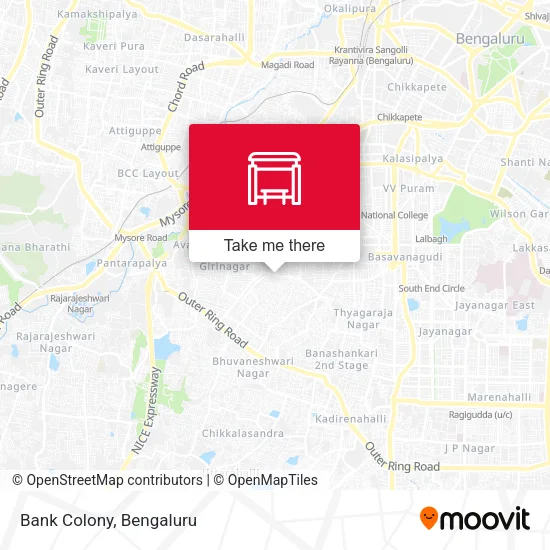 Bank Colony map
