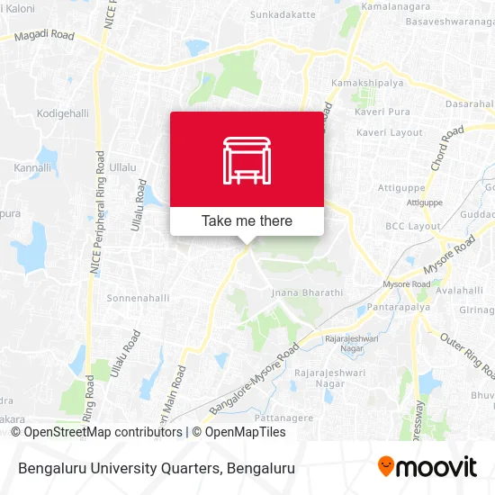 Bengaluru University Quarters map