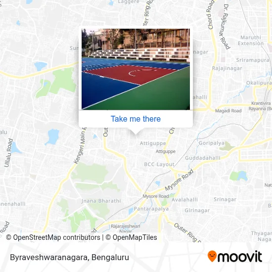 Byraveshwaranagara map