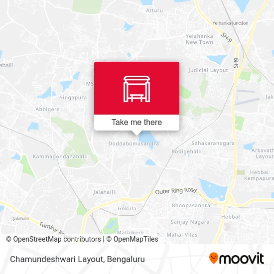 Chamundeshwari Layout map