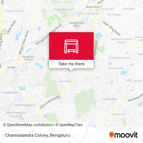 Channasandra Colony map