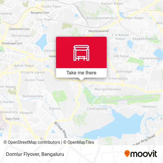 Domlur Flyover map