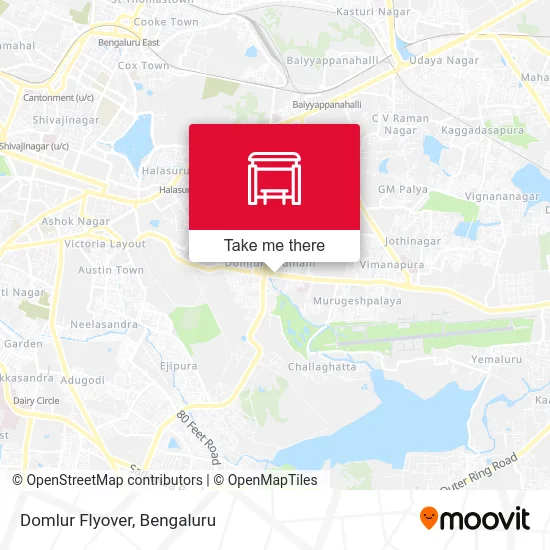 Domlur Flyover map