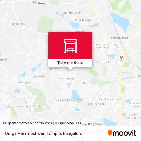 Durga Parameshwari Temple map