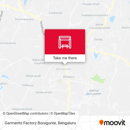 Garments Factory Borugunte map