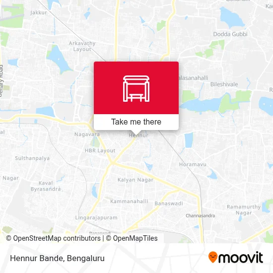 Hennur Bande map