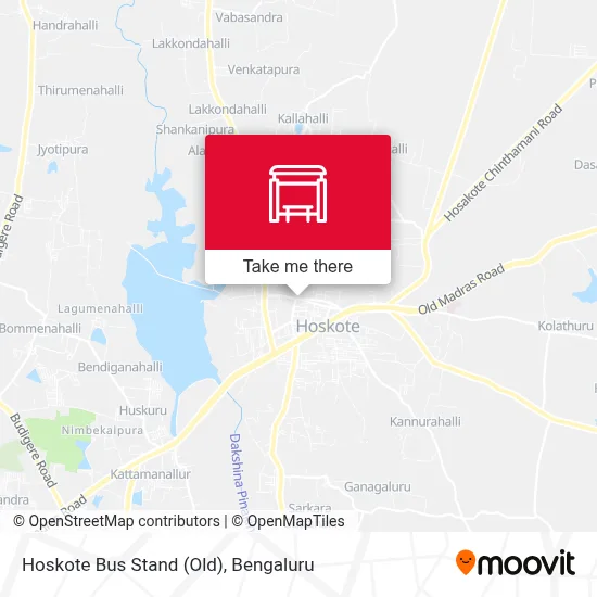 Hosakote Bus Stand (Old) map