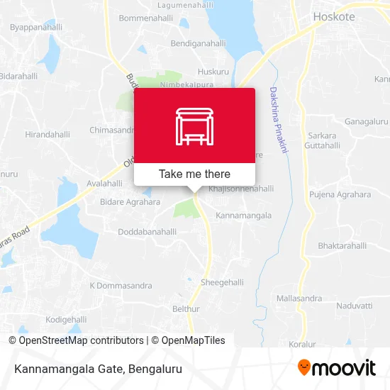 Kannamangala Gate map