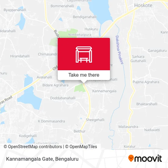 Kannamangala Gate map