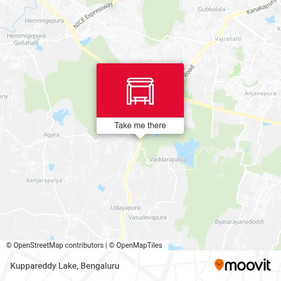Kuppareddy Kere map