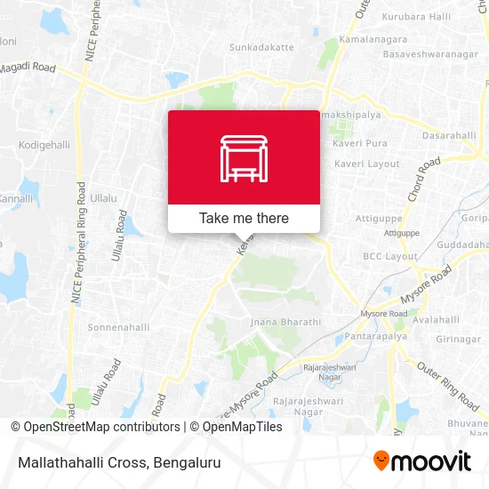 Mallathahalli Cross map