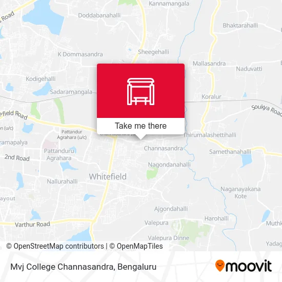 Mvj College Channasandra map