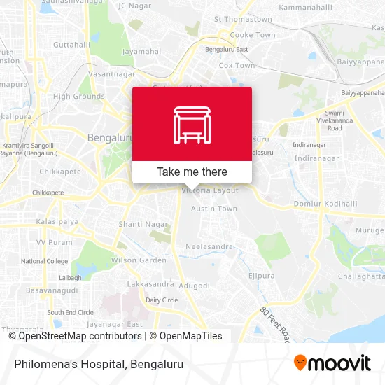 Philomenas Hospital map