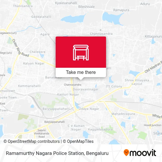 Ramamurthy Nagara Police Station map