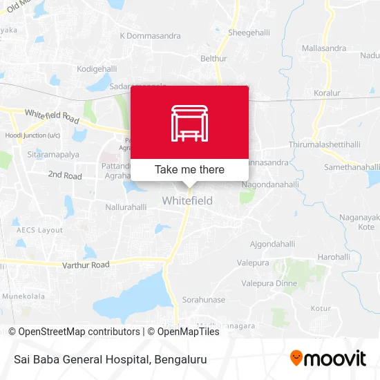 Sai Baba General Hospital map