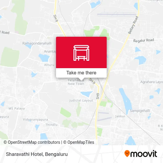 Sharavathi Hotel map