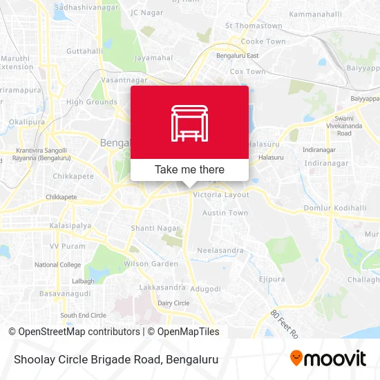 Shoolay Circle Brigade Road map