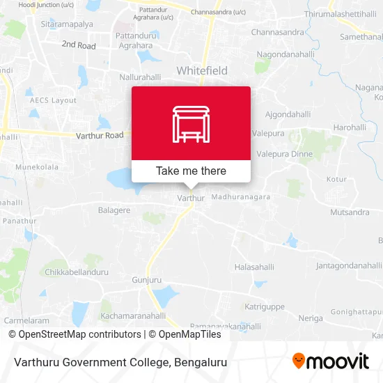 Varthuru Govt College map