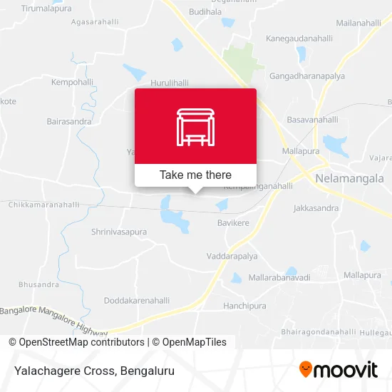 Yalachagere Cross map