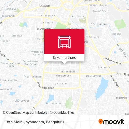 18th Main Jayanagara map