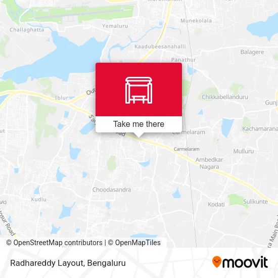 Radhareddy Layout map