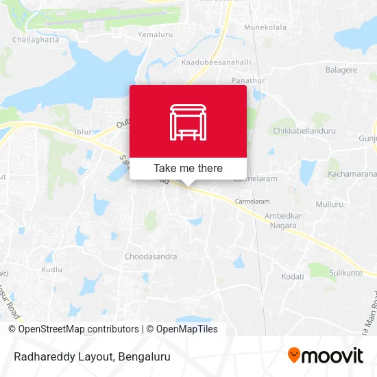 Radhareddy Layout map
