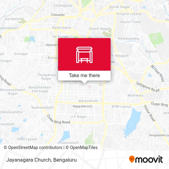 Jayanagara Church map