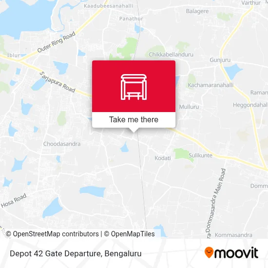 Depot-42 Gate Departure map