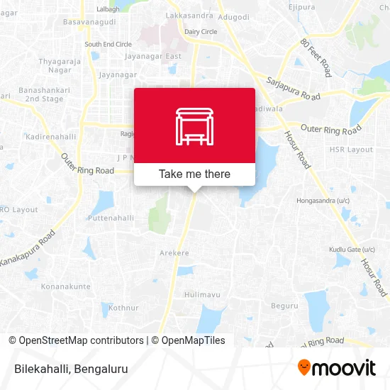 Bilekahalli map
